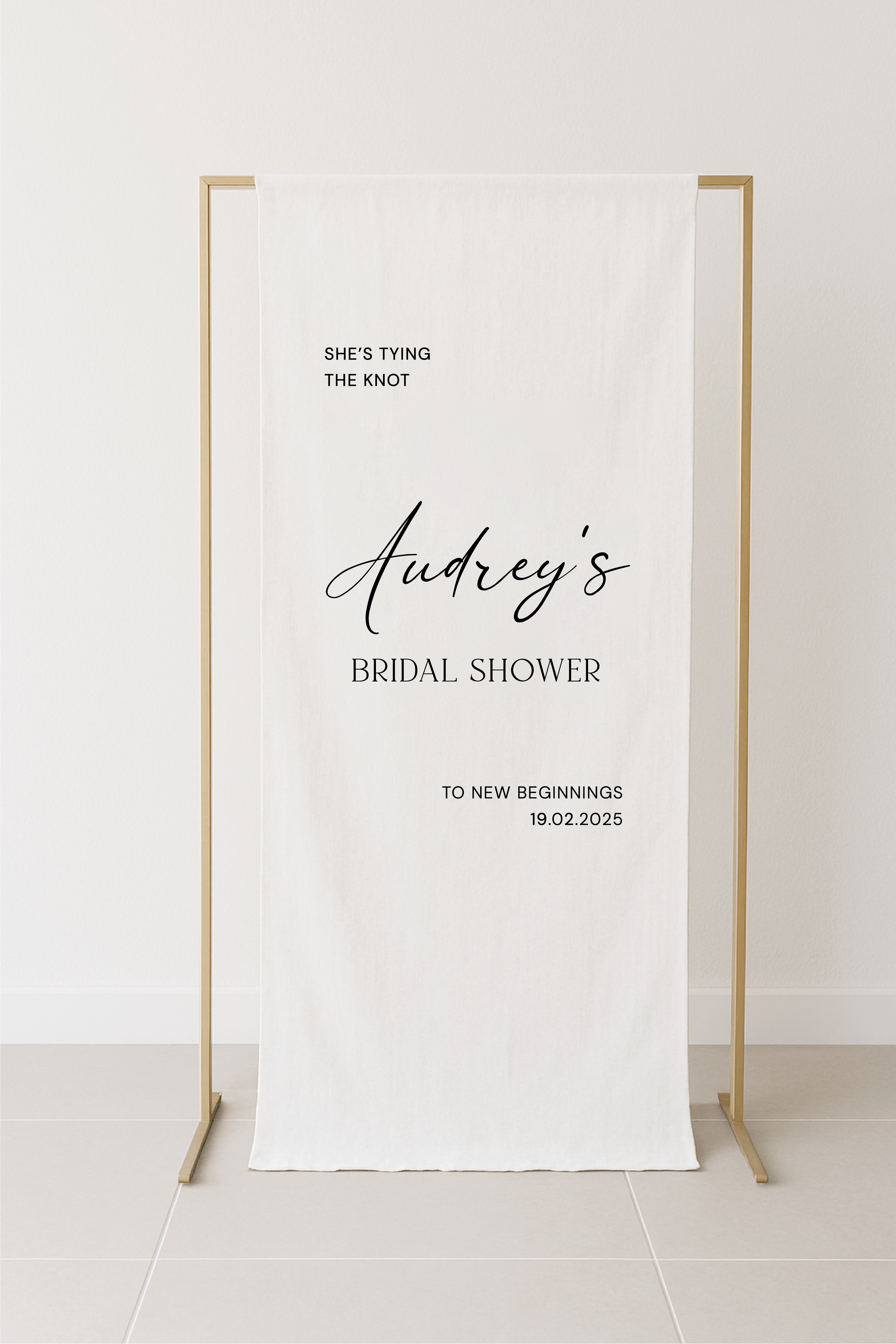 Timeless Bachelor-ette Fabric Signage