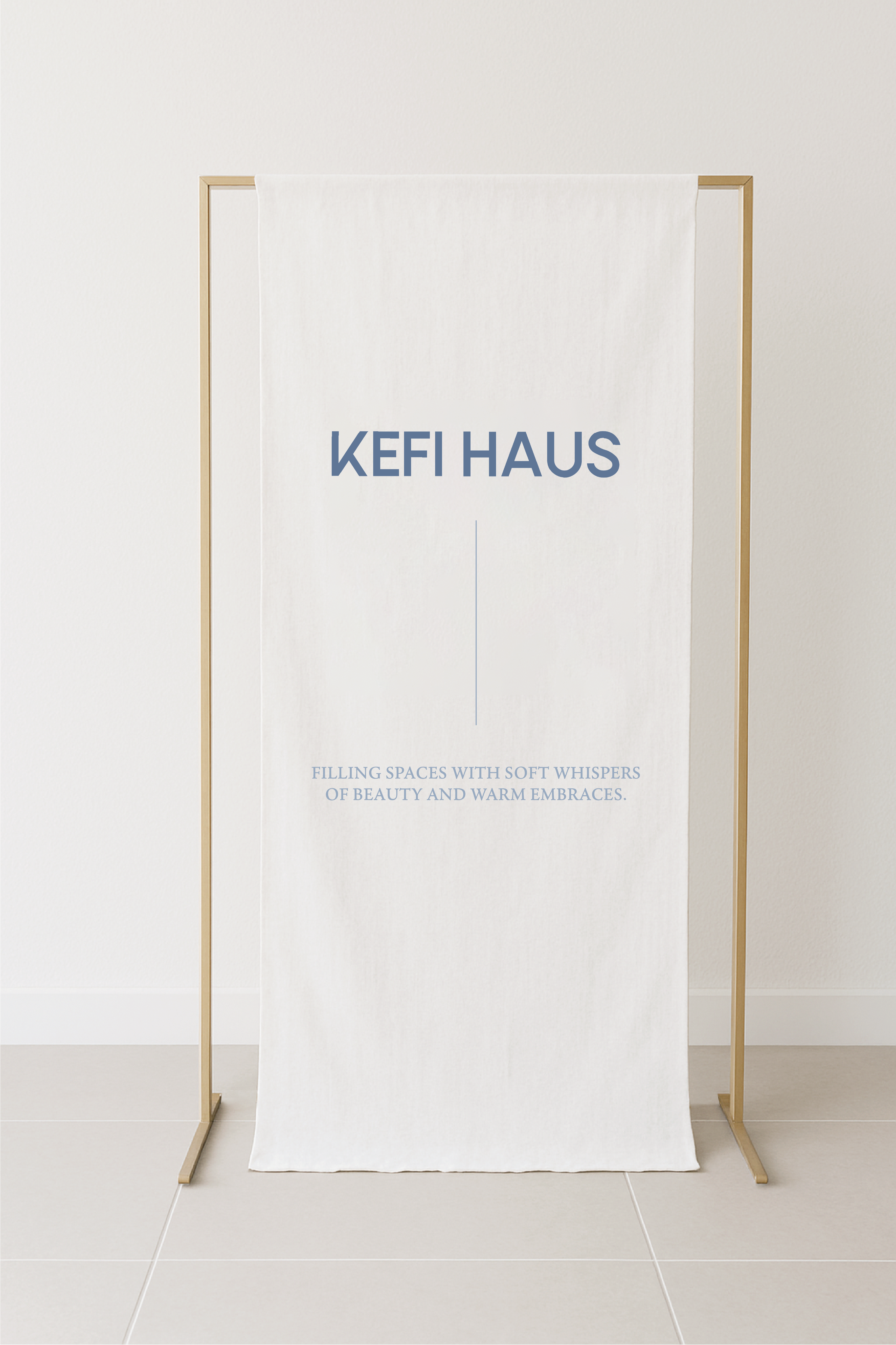 Elegant Business Logo Fabric Signage