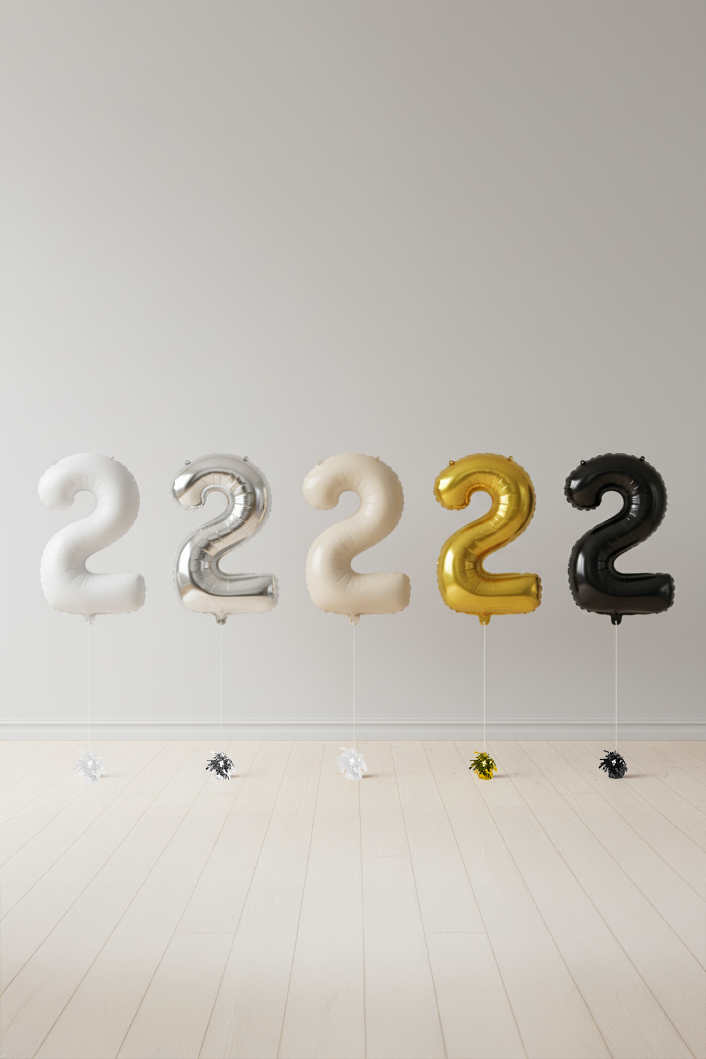 Number Two Foil Helium Balloon