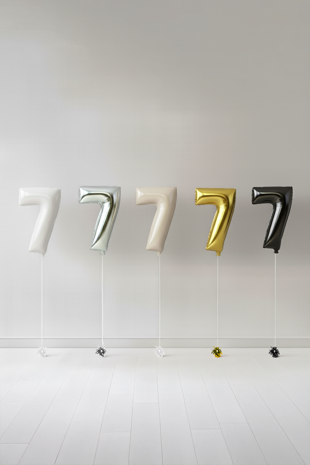 Number Seven Foil Helium Balloon