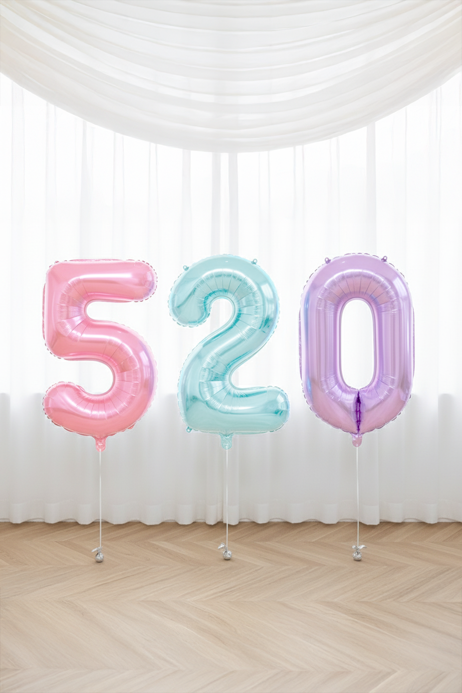 Jelly Number Foil Helium Balloon