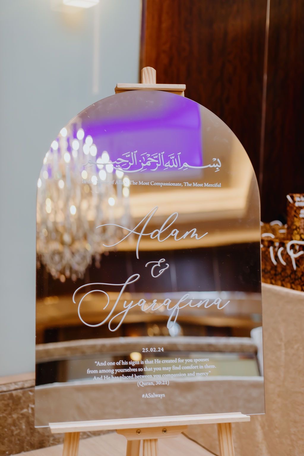 Acrylic Wedding Welcome Signage