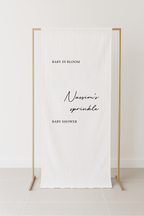 Minimal Baby Shower Fabric Signage