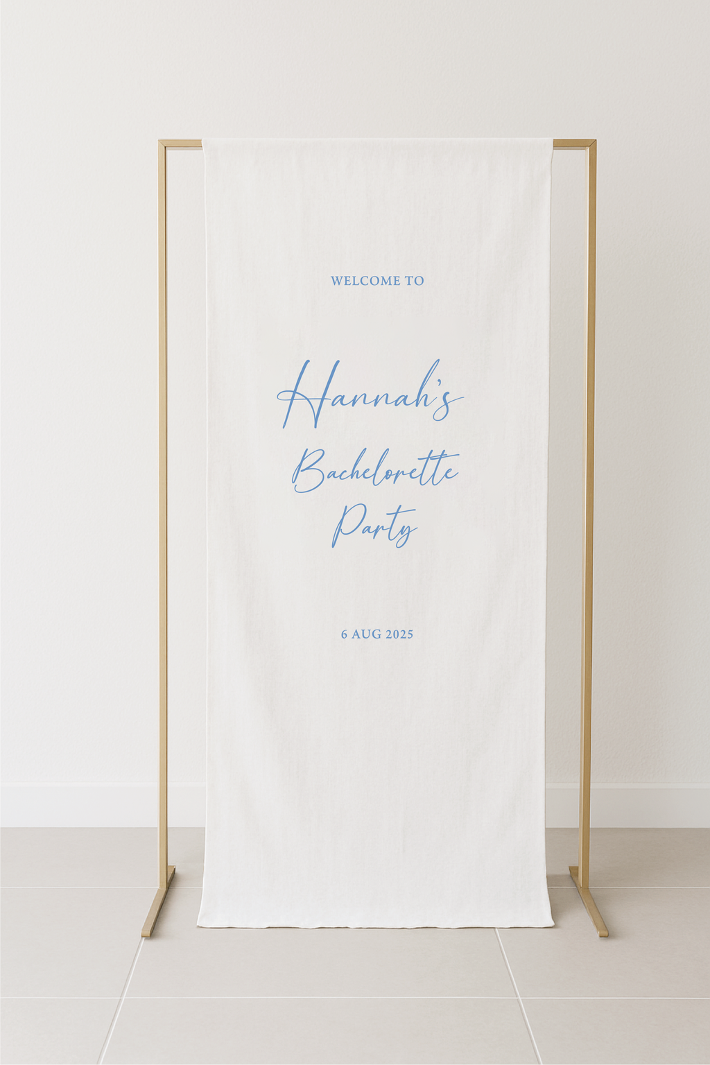 Classic Bachelor-ette Fabric Signage