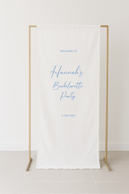 Classic Bachelor-ette Fabric Signage
