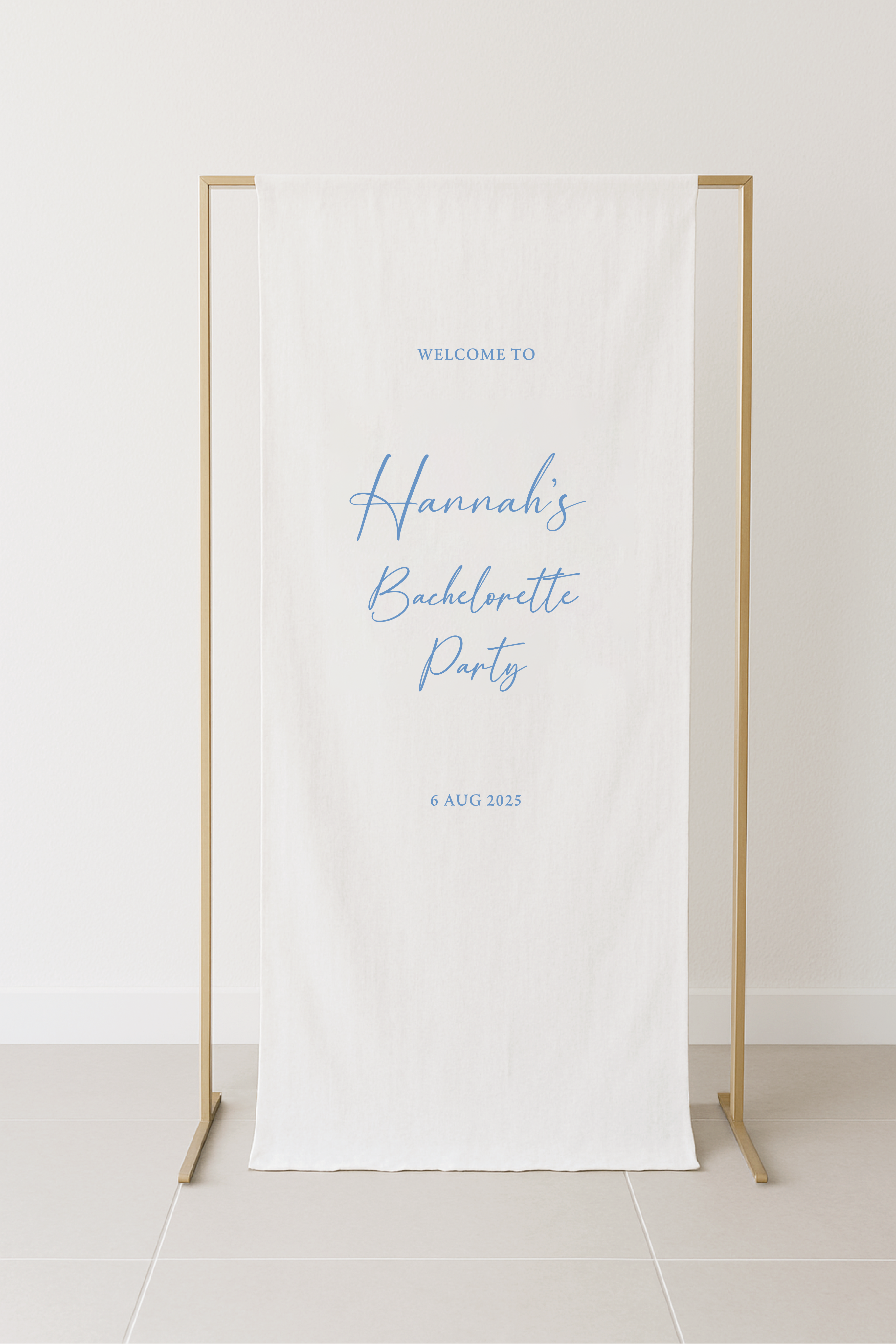 Classic Bachelor-ette Fabric Signage