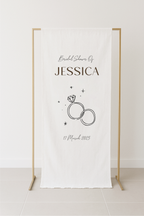 Line Art Bachelor-ette Fabric Signage