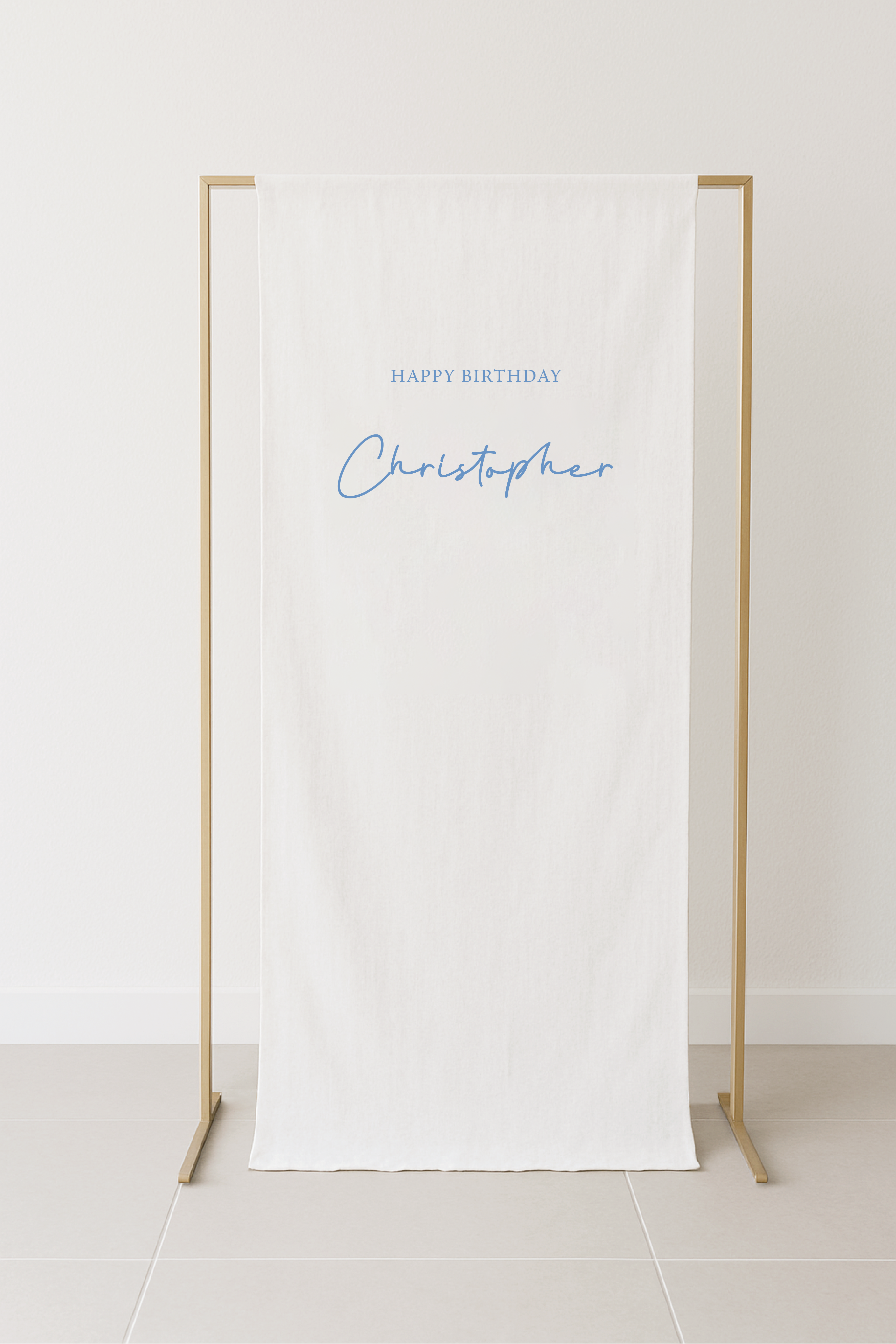 Classic Birthday Fabric Signage