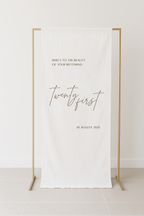 Timeless Birthday Fabric Signage