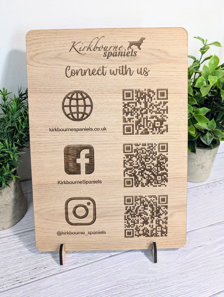 Rectangle Business Socials Payment Signage