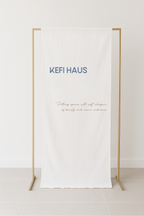 Minimal Business Logo Fabric Signage