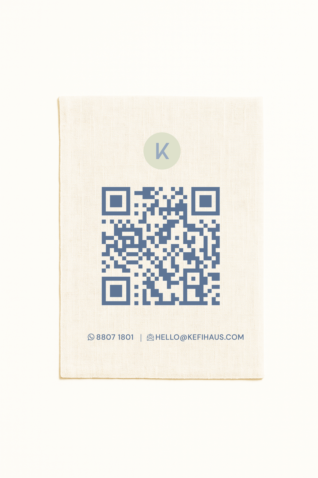 Minimal Business Socials/Payment Fabric Signage