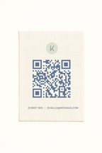 Minimal Business Socials/Payment Fabric Signage
