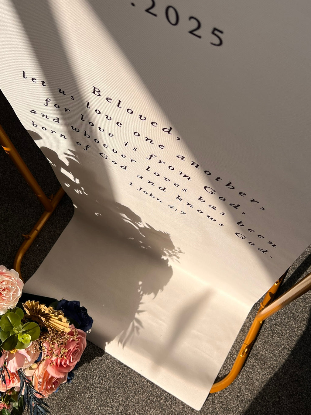 Canvas Wedding Welcome Signage