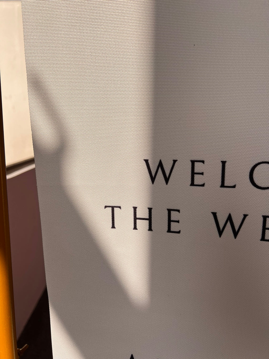 Canvas Wedding Welcome Signage