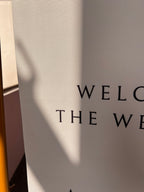Canvas Wedding Welcome Signage