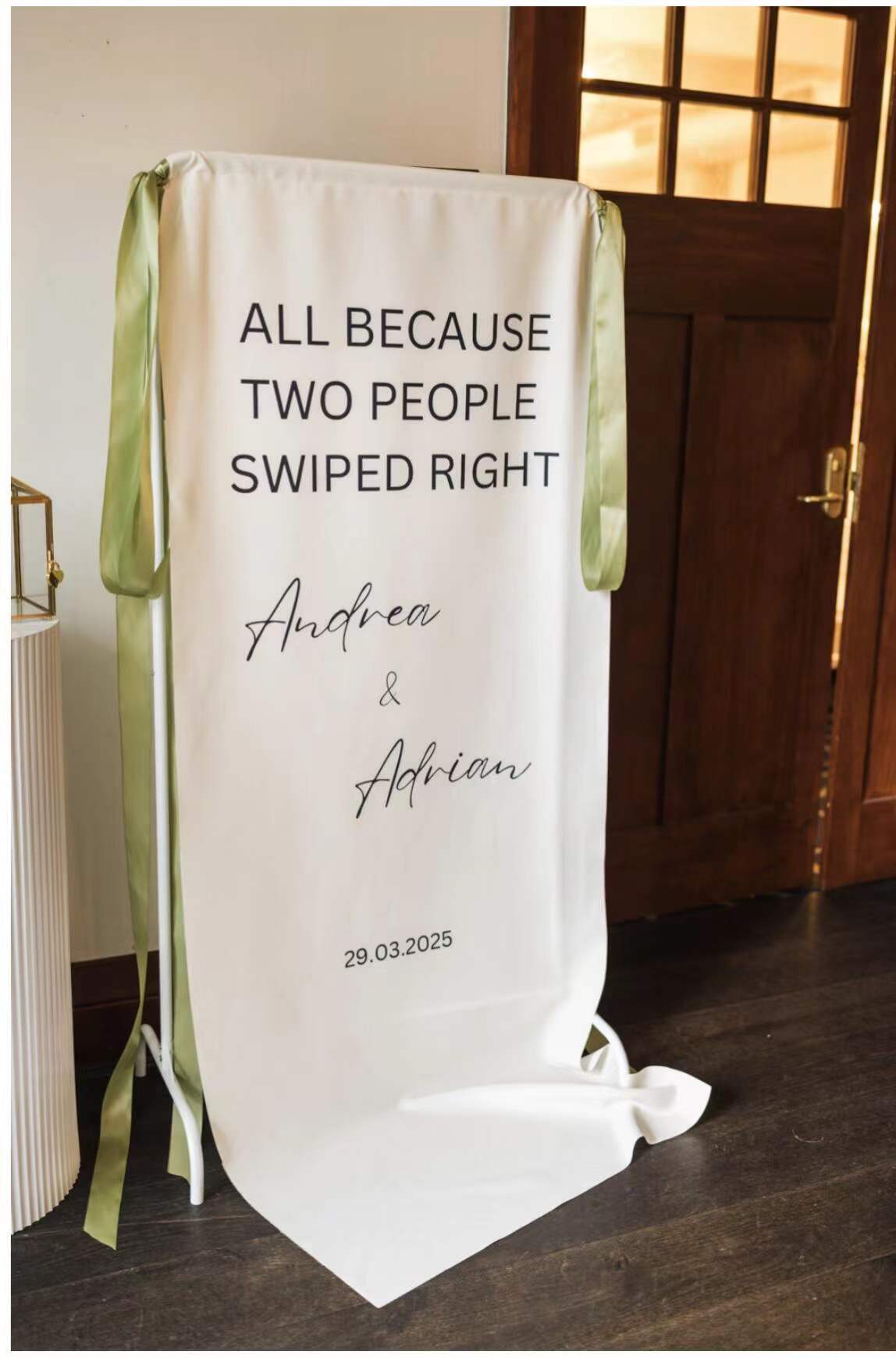 Cotton Wedding Welcome Signage