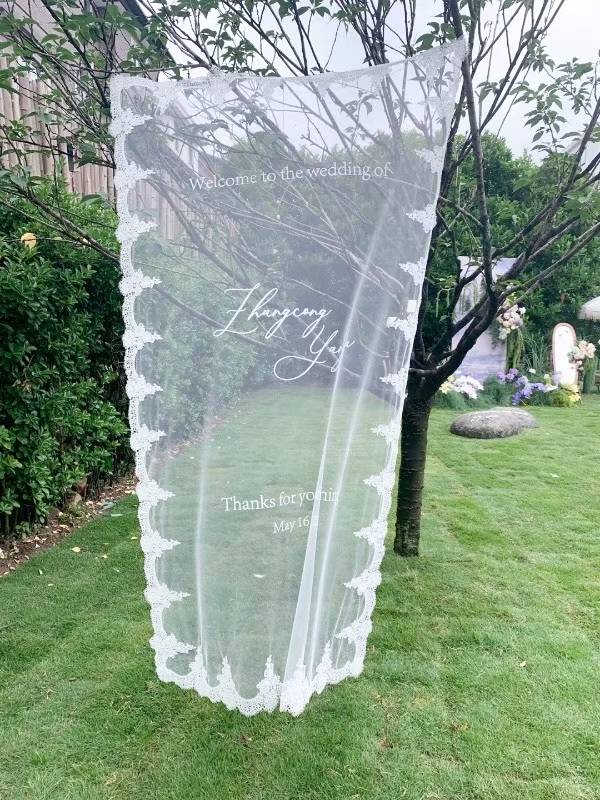 Lace Wedding Welcome Signage