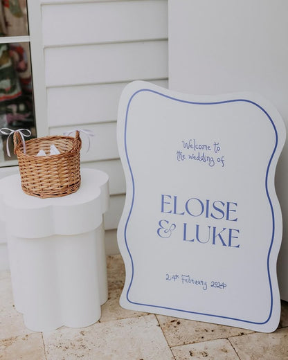 Custom Wedding Welcome Signage