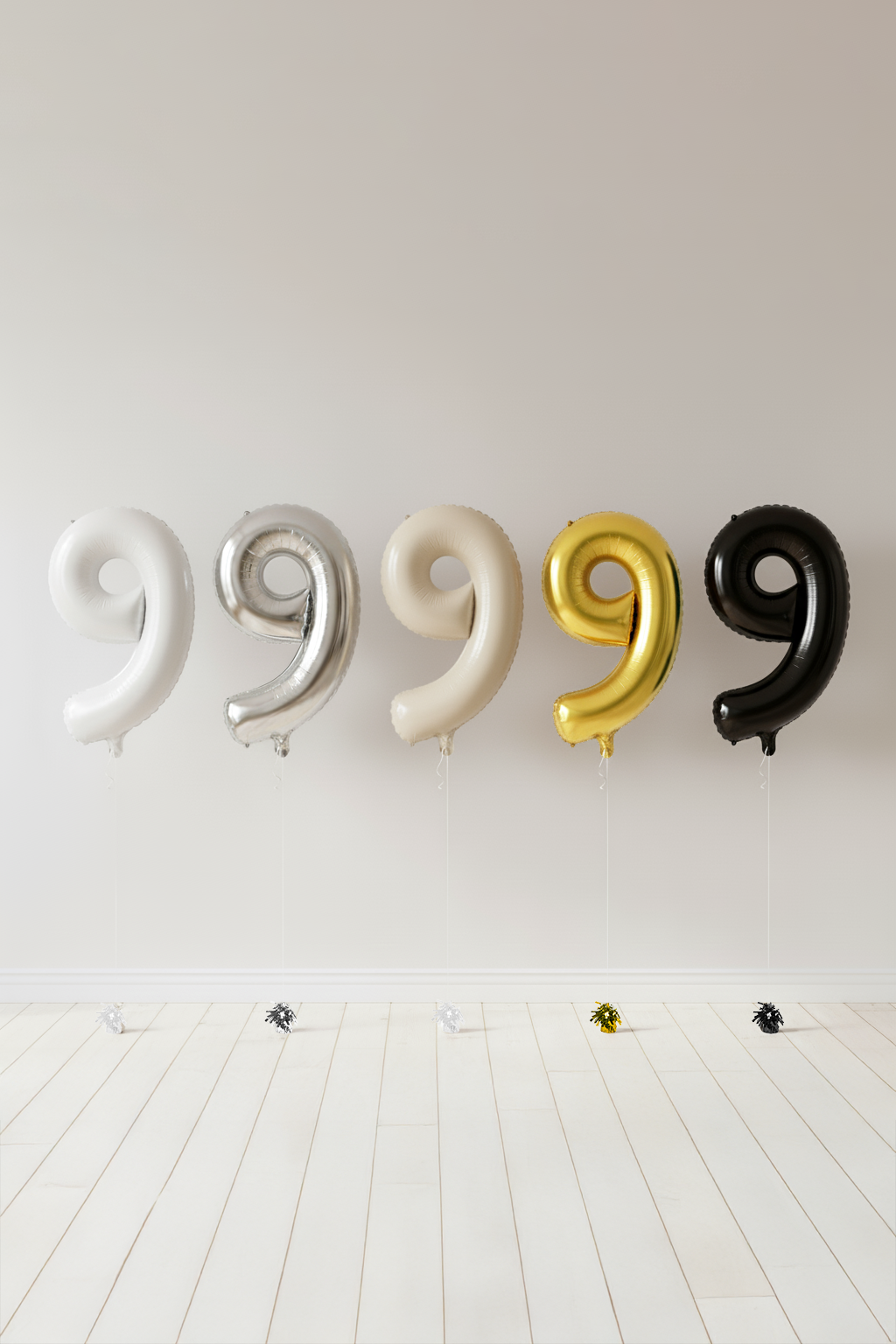 Number Nine Foil Helium Balloon