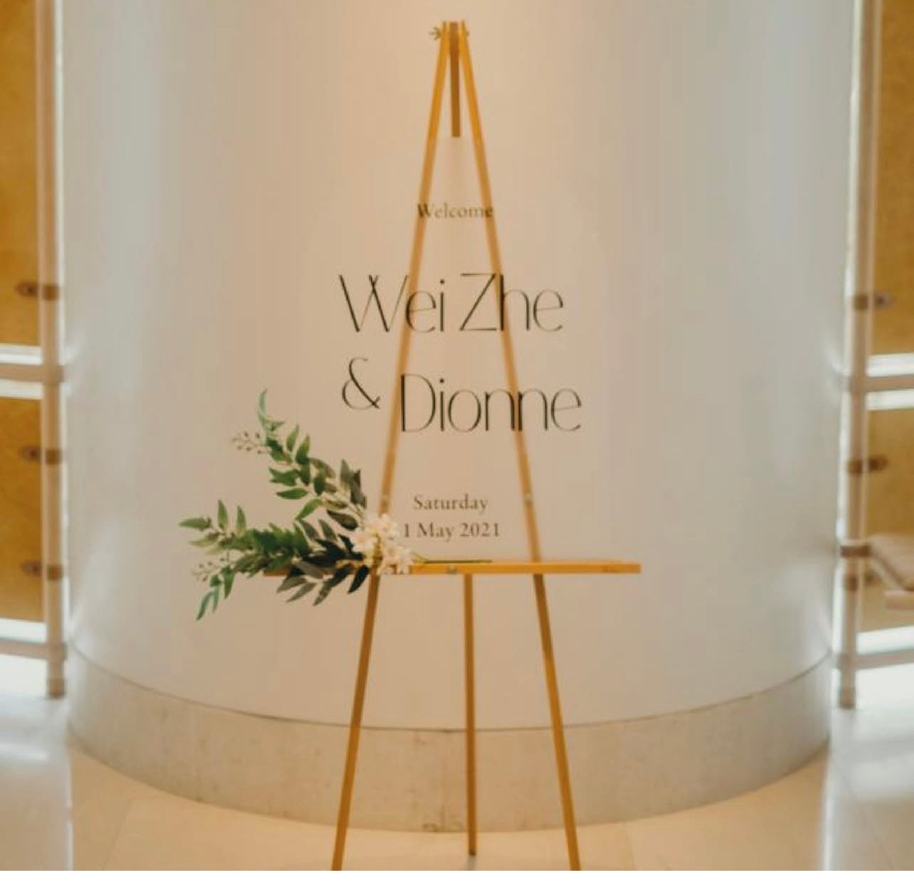 Acrylic Wedding Welcome Signage
