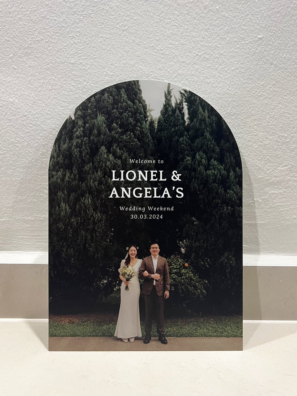 Foamboard Wedding Welcome Signage