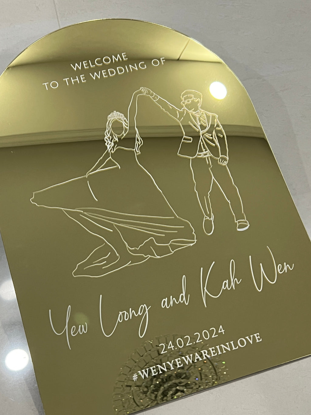 Acrylic Wedding Welcome Signage