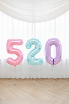 Jelly Number Foil Helium Balloon