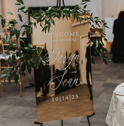 Rectangle Wedding Welcome Signage