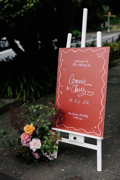 Rectangle Wedding Welcome Signage