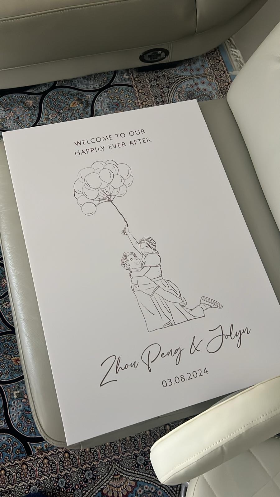 Foamboard Wedding Welcome Signage