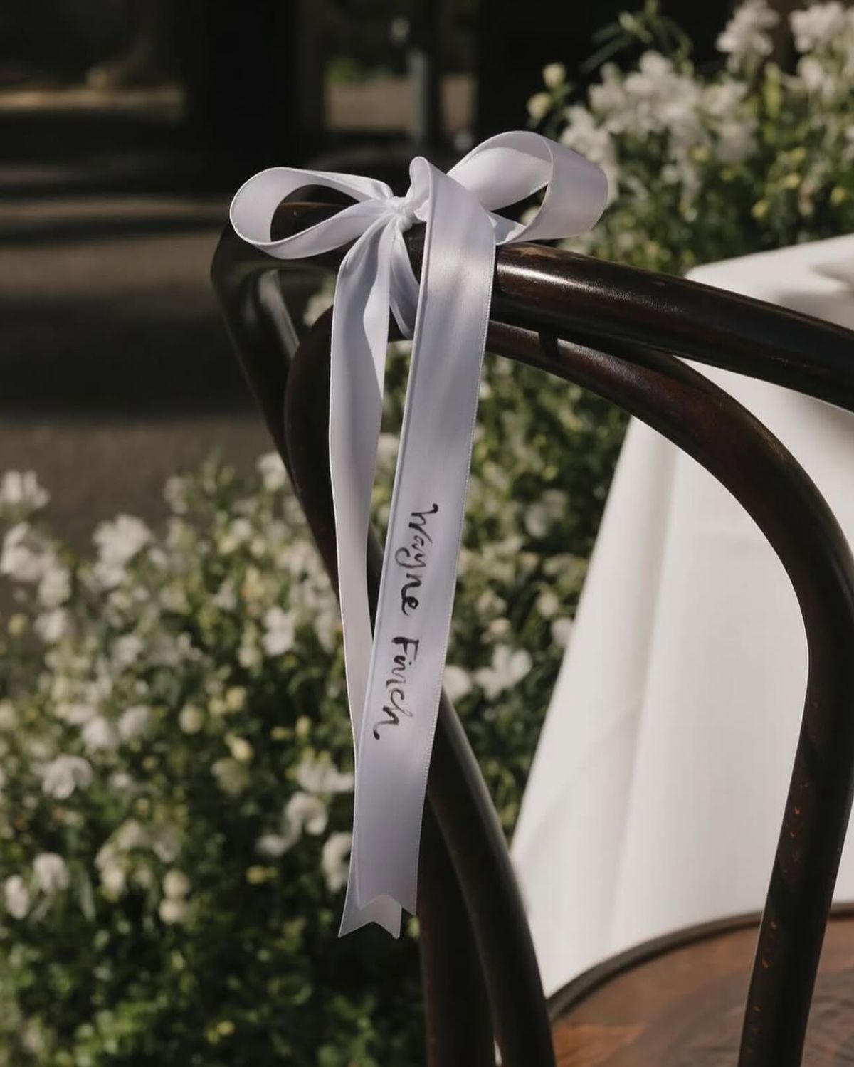 Chair/Aisle Ribbon
