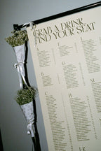 Foamboard Wedding Seating Chart Signage